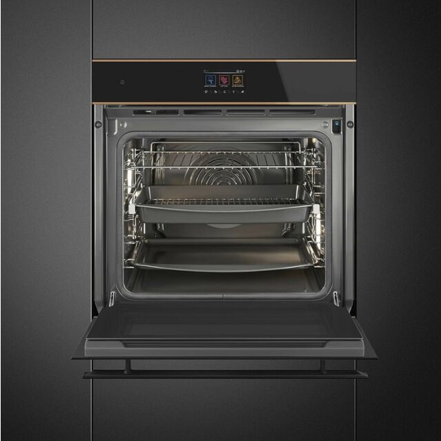 SOP6604S2PNR 60cm Dolce Stil Novo Pyrolytic Steam Oven Copper Trim