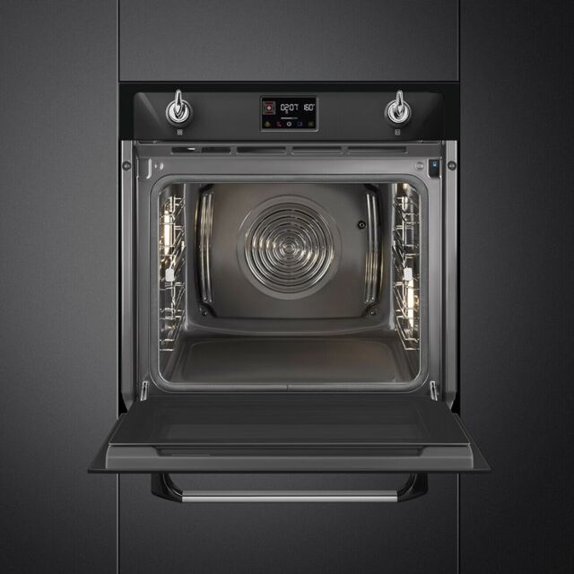 SOP6902S2PN 60cm Victoria Pyrolytic Steam Oven Black