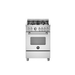Bertazzoni MAS64L1EXC Stainless Steel, Master 60cm Range Cooker Single Oven Dual Fuel Stainless Stee