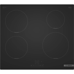 Bosch PIE61ABB5E Matt Design glass, 60cm Induction Hob, Touch Control, 4 Zones, 17 power levels, tim