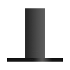 Fisher And Paykel HC90BCBB4 , 900mm Wide Chimney Hood, WiFi, Compatible with SmartHQ App - Black Ste