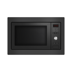Fisher And Paykel OM25BLSB1 Black, Microwave Oven 600mm 27L, 8 Function - Black Glass 82218