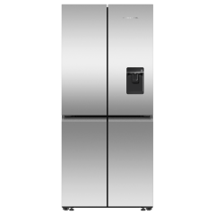 Fisher And Paykel RF500QNUX1 , Fridge Freezer Quad Door 790mm, Recessed Handle, Stainless Steel - Ic