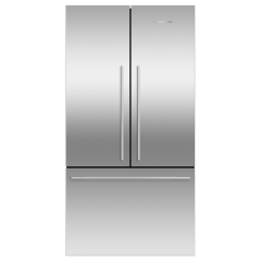 Fisher And Paykel RF610ADJX7 , Fridge Freezer French Door 900mm, Designer Handle, Stainless Steel - 