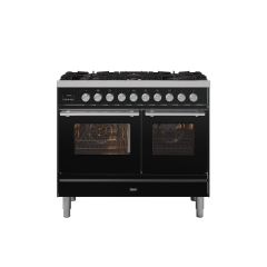 ILVE PD106WE3/BK Gloss Black, 100Cm New Roma Duel Fual Range Cooker