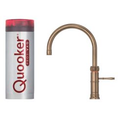 Quooker 3CFRPTN Patinated Brass, Pro 3 Classic Fusion Round Patinated Brass