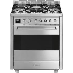 Smeg C7GPX9 70cm Symphony Dual Fuel Cooker Stainless Stainless Steel