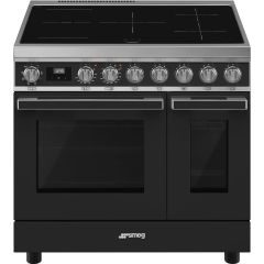 Smeg CPF92IMA Antricite, 90cm Portofino Electric Range Cooker Anthracite