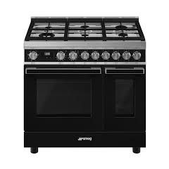 Smeg CPF92IMBL black, 90cm Portofino Electric Range Cooker
