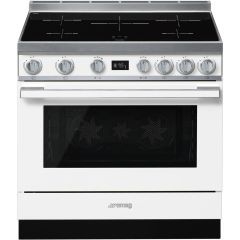 Smeg CPF9IPWH white, CPF9IWH 90cm Portofino Electric Range Cooker White
