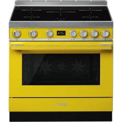 Smeg CPF9IPYW Yellow, CPF9IYW 90cm Portofino Electric Range Cooker Yellow