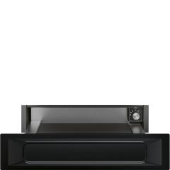 Smeg CPR915N black, 15cm Height Victoria Warming Drawer Black