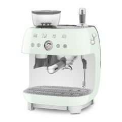 Smeg EGF03PGUK Pastel Green, All In One Espresso Coffee Machine With Grinder