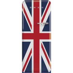 Smeg FAB28LDUJ5 Union Jack, 60cm 50s Style Left Hand Hinge Fridge with Icebox Union Jack