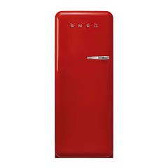 Smeg FAB28LRD5UK red, 60cm 50s Style Left Hand Hinge Fridge with Icebox Red