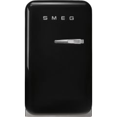 Smeg FAB5LBL5 Black, 40cm Small 50s Style Left Hand Hinged Minibar Black