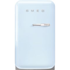 Smeg FAB5LPB5 pastel blue, 40cm 50s Style Small Left Hand Hinge Minibar Pastel Blue