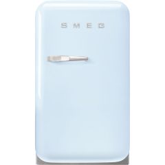 Smeg FAB5RPB5 pastel blue, 40cm 50s Style Small Right Hand Hinge Minibar Pastel Blue