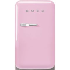 Smeg FAB5RPK5 pink, 40cm 50s Style Small Right Hand Hinge Minibar Pink