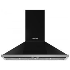 Smeg KPF12BL black, 120cm Portofino Chimney Hood 