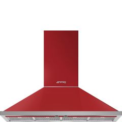 Smeg KPF12RD red, 120cm Portofino Chimney Hood
