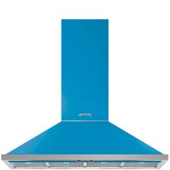 Smeg KPF12T Turquoise, 120cm Portofino Chimney Hood Turquoise